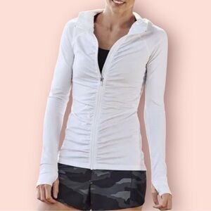 Athleta White Women's Zip-Up Hoodie